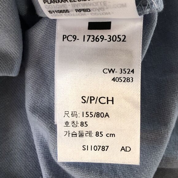 Levi's Women’s Perfect Tee Standard Fit Floral Spell Out Light Blue Small NWT - Picture 14 of 16